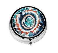 Joli pilulier - Design personnalisé unique, boîte à médicaments facile à transporter, pilulier 1 jour matin et soir, petit distributeur de pilules portable pour un usage quotidien, formes biologiques