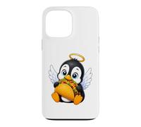 Joli Pingouin angélique Mangeant Un Taco Coque pour iPhone 13 Pro Max