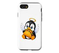 Joli Pingouin angélique Mangeant Un Taco Coque pour iPhone SE (2020) / 7/8