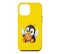 Joli Pingouin angélique Tenant Un Biscuit Coque pour iPhone 12 Pro Max