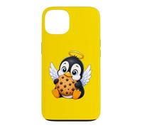Joli Pingouin angélique Tenant Un Biscuit Coque pour iPhone 13