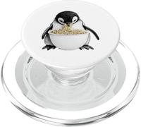 Joli Pingouin Mangeant des Nouilles Ramen avec Motif Animal Amusant PopSockets PopGrip pour MagSafe