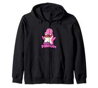 Joli Pingouin Rose avec Lunettes de Soleil et Bonnet en Forme de cœur Sweat à Capuche