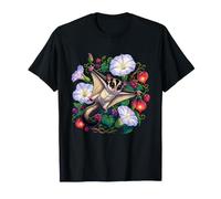 Joli Planeur en Sucre Volant avec Fleurs de la forêt T-Shirt
