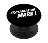 Joli Point d'exclamation à Chercher ! Amoureux PopSockets PopGrip Adhésif