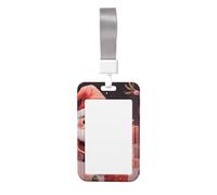 Joli porte-badge de Noël avec cordon détachable, étui de protection en plastique rigide étanche pour carte d'identité, pour enseignant, infirmière, médecin, bureau
