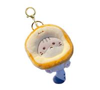 Joli porte-clés en forme de chats en peluche, ornement de à breloques pour de chats de dessin animé pour fille, doté d ' un tissu doux et d ' une couleur accrocheuse, porte-clés unique