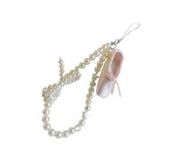 Joli porte-clés en forme de pantoufle de ballet - Accessoire portable avec ruban - Pour les créateurs de tendances et les tenues quotidiennes