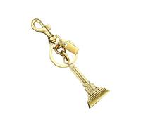 Joli porte-clés en forme de tour de cerise, pendentif de sac coloré en alliage, cadeau décoratif, porte-clés en métal robuste, accessoire pour un usage quotidien, porte-clés tendance, or, Construction