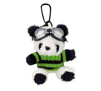 Joli porte-clés en forme d'ours en peluche - Mini ours câlin avec pull et lunettes | Adorable porte-clés pour voiture, sac à dos, sac, chambre d'enfant, idée cadeau pour bambi, vert, Fare riferimento