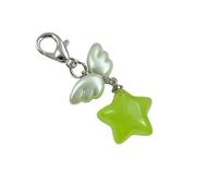 Joli porte-clés Jelly Star avec détail d ' aile pour, Green