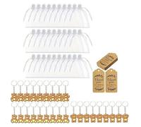 Joli porte-clés robuste en forme de dessin animé, accessoire avec costumes détachables de couleur élégante, 30 pièces pour personnalisation, breloque décorative pour à