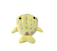 Joli porte-monnaie en peluche douce avec fermeture éclair pour enfants, adolescents, filles, femmes, câbles de données, écouteurs et pochette pour clés, jaune, Taille unique
