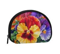Joli porte-monnaie et mini pochette à changer, pensée Perfection imprimée, petit sac à monnaie tendance avec fermeture éclair pour femme, noir, taille unique, demi-cercle, Noir , Taille unique