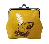 Joli porte-monnaie léger avec impression de tronçonneuse pleurante pour les visites touristiques et les courses, Noir , Taille unique, Pochette à monnaie