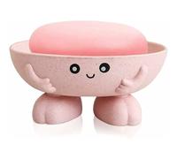 Joli porte-savon rose pour enfants, porte-savon créatif pour salle de bain, douche, comptoir et organisateur d'évier de cuisine