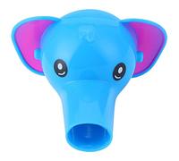 Joli prolongateur de robinet de dessin animé, prolongateur de buse d'eau, fournitures de lavage des mains pour bébés et enfants (Bleu)