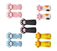 Joli protège-crayon en forme de patte de chaton, en silicone anti-mastication, manchon d'extension de stylo pour écrire les élèves et les enfants