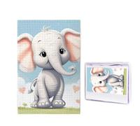Joli puzzle éléphant pour adultes de 1000 pièces, puzzle en bois à partir de photos, puzzles stimulants parfaits pour les soirées de jeux, décoration de la maison, cadeau pour les vacances et les