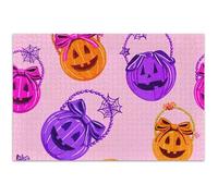 Joli puzzle rose citrouille d'Halloween 1000 puzzles pour adultes puzzle jouet œuvre d'art puzzle personnalisé cadeaux techniques de jeu, 75 x 50 cm