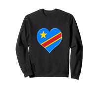 Joli République Démocratique Congo Drapeau RDC Fans Fierté Sweatshirt