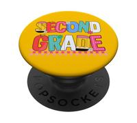 Joli Retour à l'école pour Enseignants et étudiants de deuxième année PopSockets PopGrip Adhésif