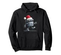Joli Robot avec des vêtements de Père Noël pour garçons et Filles Sweat à Capuche