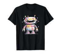 Joli Robot coloré avec Panneaux Pastel rétro T-Shirt