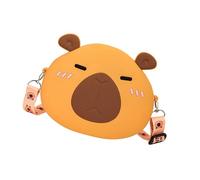 Joli sac à bandoulière en silicone avec motif d'animal - Sac à main pour enfants - Accessoires pour adolescents et amoureux des animaux - Sac à main Capybara pour enfants, D, One Size