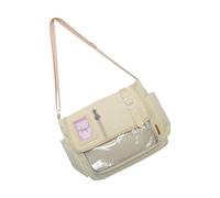 Joli sac à bandoulière transparent Itabag - Sac à bandoulière tendance - Style japonais - Messagers pour tous les jours, jaune, One Size