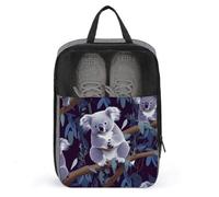 Joli sac à chaussures koala organiseur de chaussures de voyage résistant à l'eau pochette à chaussures avec fermeture éclair sac à poussière, gris, taille unique, moderne, gris, Taille unique, Moderne