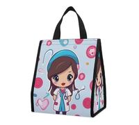 Joli sac à déjeuner isotherme pour infirmière pour homme et femme, sac d'épicerie réutilisable, grand sac isotherme étanche, sac fourre-tout pliable et portable pour le travail, le camping, le