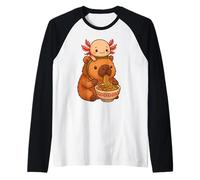 Joli Sac à Dos Capybara et Axolot Ramen Kawaii Capibara pour Enfants Manche Raglan