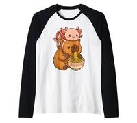 Joli Sac à Dos Capybara et Tortue Ramen Kawaii Capibara pour Enfants Manche Raglan