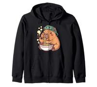 Joli Sac à Dos Capybara et Tortue Ramen Kawaii Sweat à Capuche