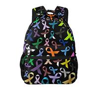 Joli sac à dos de collège pour adolescents garçons filles, sac à dos léger pour ordinateur portable ruban de sensibilisation au cancer, cartable de grande capacité pour ordinateur portable, boîte à c