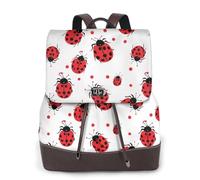 Joli sac à dos de voyage tendance à sept points pour femme, sac à dos décontracté, sac à dos en cuir imprimé pour femme pour le travail