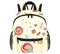 Joli sac à dos pour enfant - Bateau de vocation Phare Chaise longue Conque Sac moderne pour enfants pour maternelle, école, filles et petits enfants, Multicolore 8., 25.4x10x30 CM/10x4x12 in