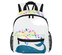 Joli sac à dos pour enfant - Bonne nuit lune étoiles sac moderne pour enfants pour la maternelle, l'école, les filles et les petits enfants, Multicolore 12., 25.4x10x30 CM/10x4x12 in