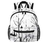 Joli sac à dos pour enfant - Chouette magique de chasse et souris moderne pour enfants pour la maternelle, l'école, les filles et les petits enfants, Multicolore 9., 25.4x10x30 CM/10x4x12 in