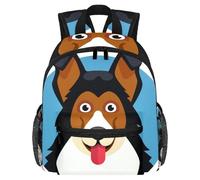 Joli sac à dos pour enfant - Sac à dos moderne à motif Corgi pour la danse, la course à pied, la maternelle, l'école, les filles et les petits enfants, Multicolore 5., 25.4x10x30 CM/10x4x12 in