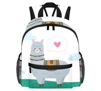 Joli sac à dos pour enfant - Sac moderne drôle de cerf astronuaire à la lune et au dos pour enfants d'âge préscolaire, école, filles et petits enfants, Multicolore 6., 25.4x10x30 CM/10x4x12 in