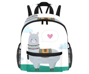 Joli sac à dos pour enfant - Sac moderne drôle de cerf astronuaire à la lune et au dos pour enfants d'âge préscolaire, école, filles et petits enfants, Multicolore 6., 25.4x10x30 CM/10x4x12 in