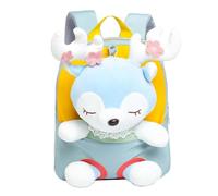 Joli sac à dos pour filles et filles - Sac à dos pour tout-petits filles de 2, 3, 4, 5, 6 ans - Petite poupée en peluche - Sac à dos en peluche pour enfants - Sac à dos pour ordinateur portable de 14
