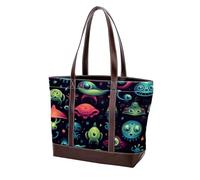 Joli sac à main Alien-78 vert pour femme en cuir délavé doux et sacs à main durables, Multicolore 06, 33.8x12x31cm/13.3x4.7x12.2 in