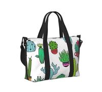 Joli sac à main de voyage à imprimé succulent, sac fourre-tout portable pliable pour w nd, voyage, gym, vacances