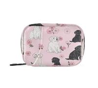 Joli sac à médicaments rose labrador retriever pour sac à main avec compartiments amovibles et pilules amovibles pour sac à main