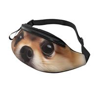 Joli sac banane poméranien pour homme et femme, sac banane de sport imperméable, sac banane tendance, sac banane avec sangle réglable, grand sac à bandoulière pour voyage, randonnée