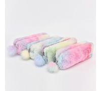 Joli Sac Crayons Pour Filles Kawaii Pen Pouch Box Grande Capacité Peluche Esthtique Fournitures Scolaires Coren Papeterie --B Coloré