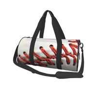 Joli sac de sport avec poche humide et compartiment à chaussures - Motif cochons d'Inde - Pour homme et femme, Baseball Lace Close Up, Taille unique, Sac de voyage
